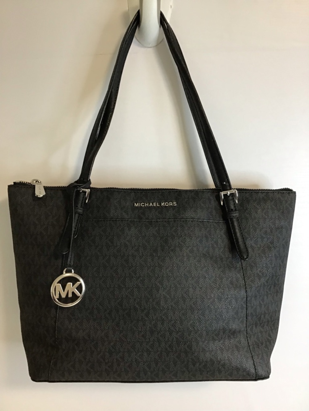 MICHAEL KORS Jet Set Tote Saffiano Leather 15”x11” EUC